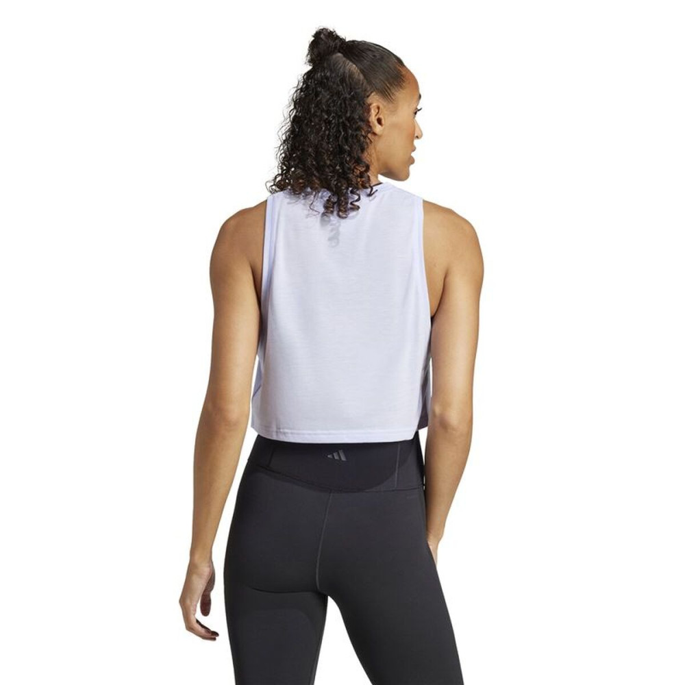 Women's Sleeveless T-shirt Adidas We Tank Light Blue Fitness