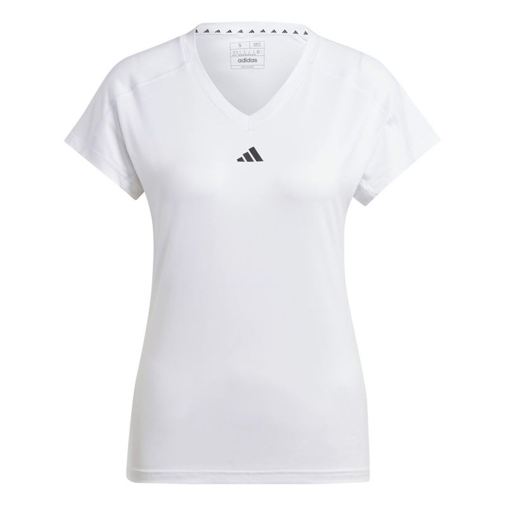 Women’s Short Sleeve T-Shirt Adidas Essentials Minimal White Fitness