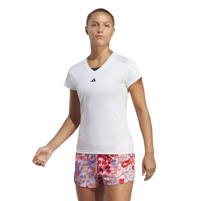 Women’s Short Sleeve T-Shirt Adidas Essentials Minimal White Fitness