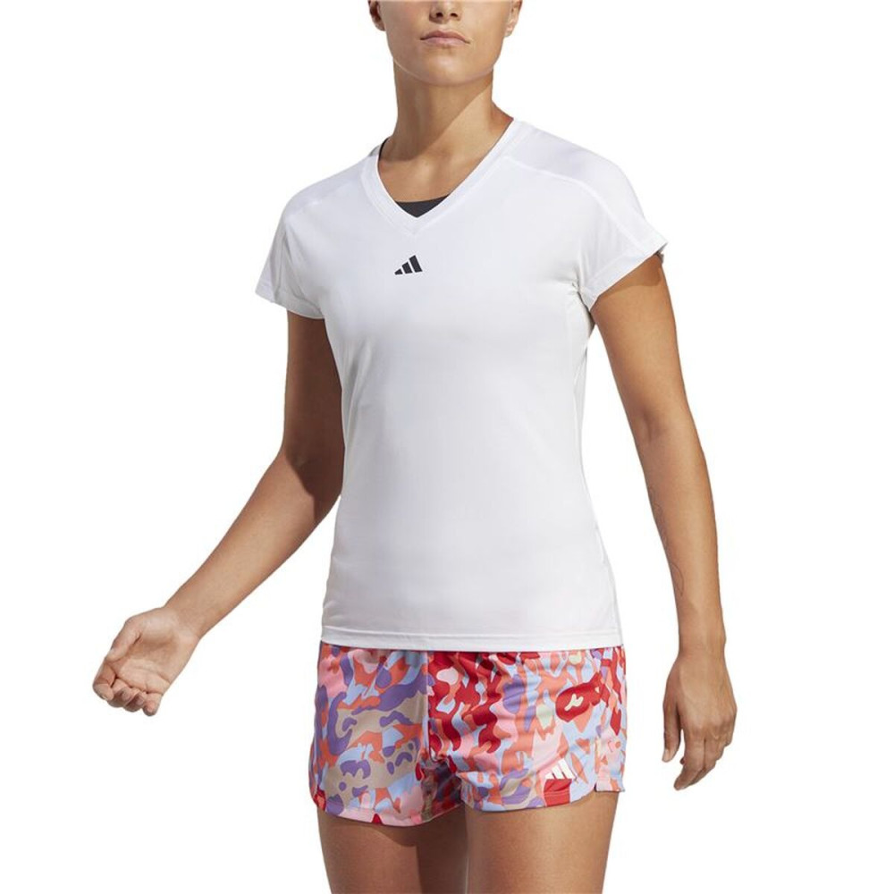 Women’s Short Sleeve T-Shirt Adidas Essentials Minimal White Fitness