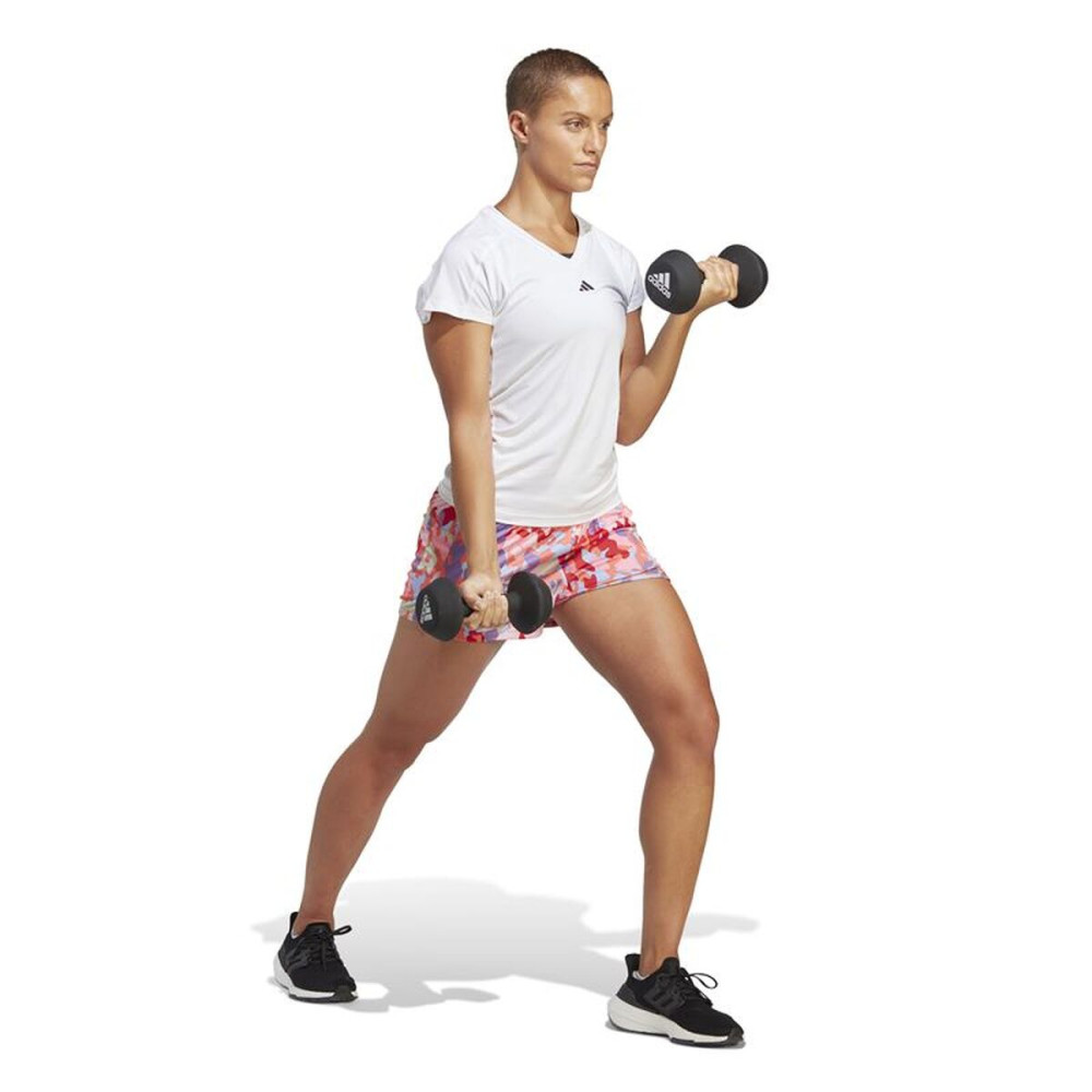 Women’s Short Sleeve T-Shirt Adidas Essentials Minimal White Fitness