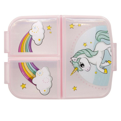 Lunchbox with Cutlery Comparment Stor Unicorn Rainbow (6,7 x 16,5 x 19,5 cm)