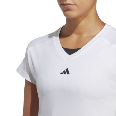 Women’s Short Sleeve T-Shirt Adidas Essentials Minimal White Fitness