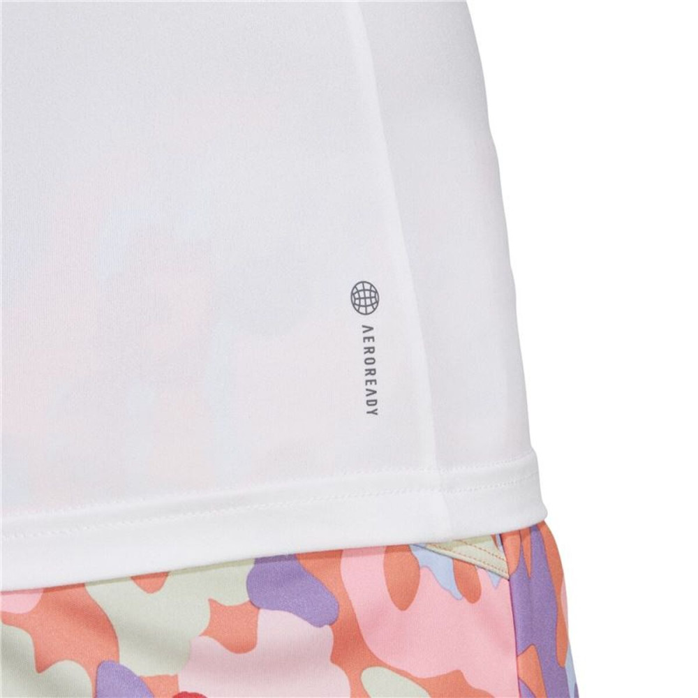 Women’s Short Sleeve T-Shirt Adidas Essentials Minimal White Fitness