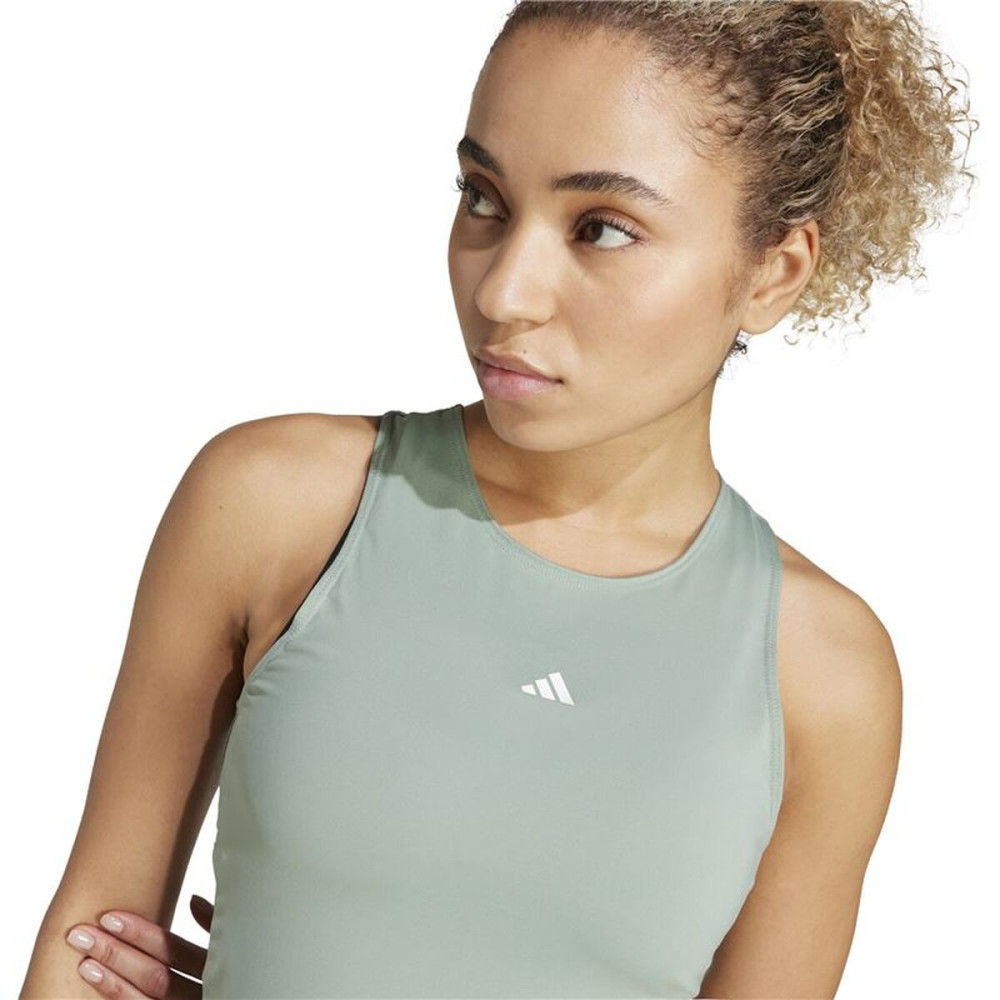 Women's Sleeveless T-shirt Adidas Techfit Train Tk Blue Fitness
