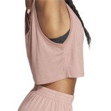 Women's Sleeveless T-shirt Adidas Purple Fitness