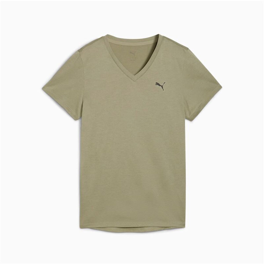 Women’s Short Sleeve T-Shirt Puma Essentialsential Vnec Fitness