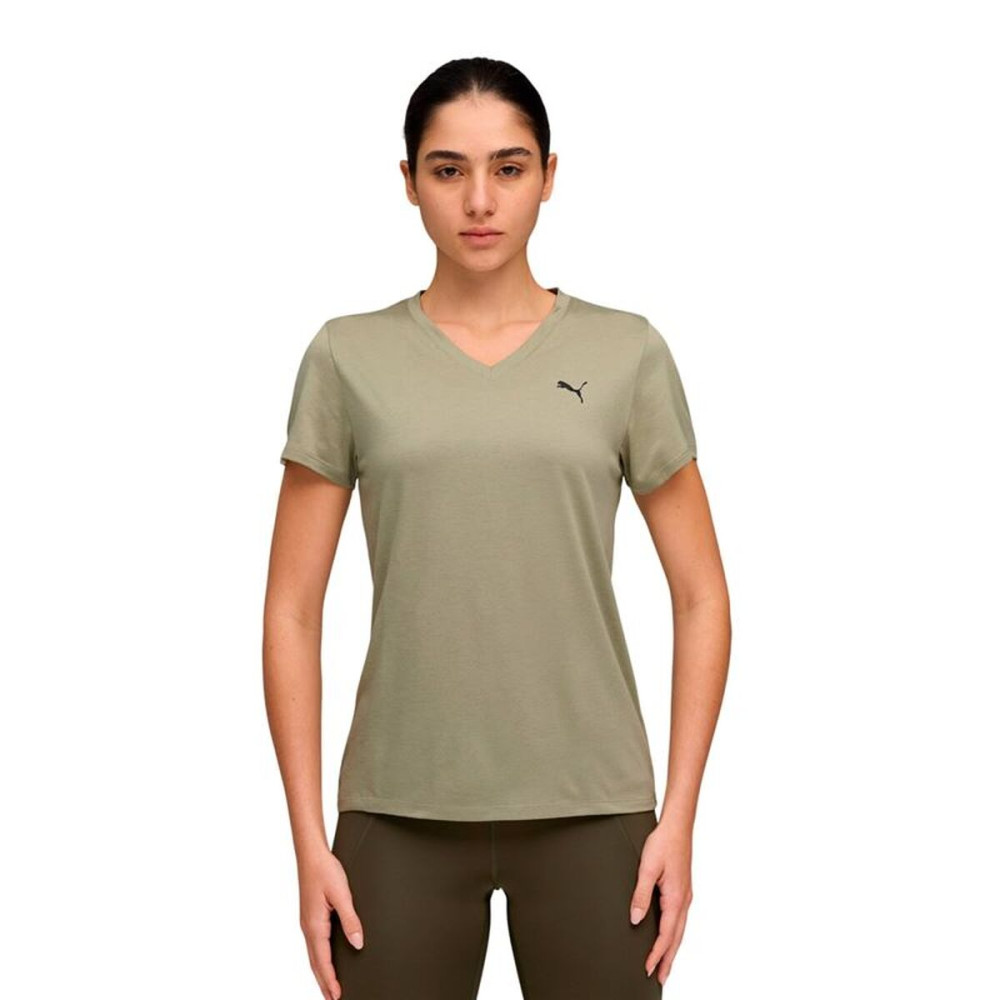 Women’s Short Sleeve T-Shirt Puma Essentialsential Vnec Fitness