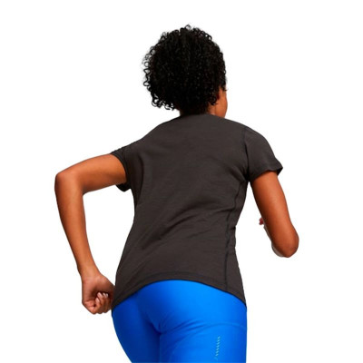 Women’s Short Sleeve T-Shirt Puma Q3 Black Fitness