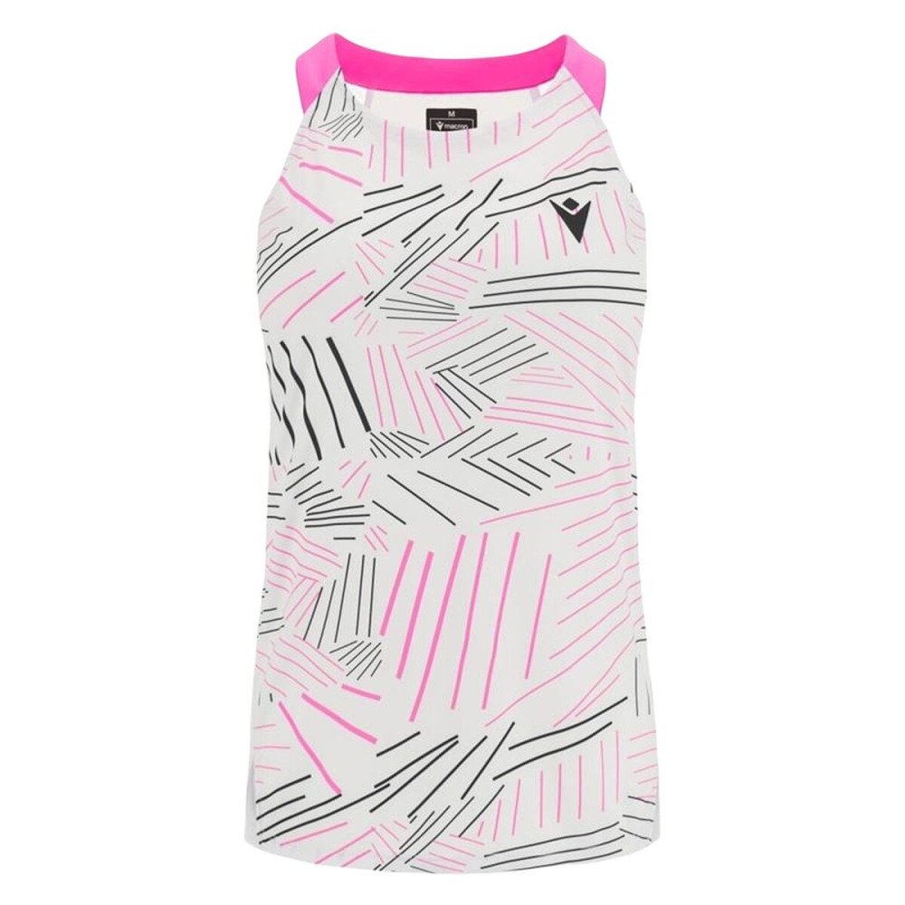 Women's Sleeveless T-shirt Macron Prime Cd  White Padel