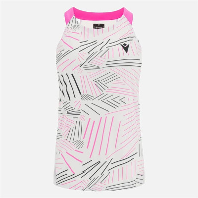 Women's Sleeveless T-shirt Macron Prime Cd  White Padel
