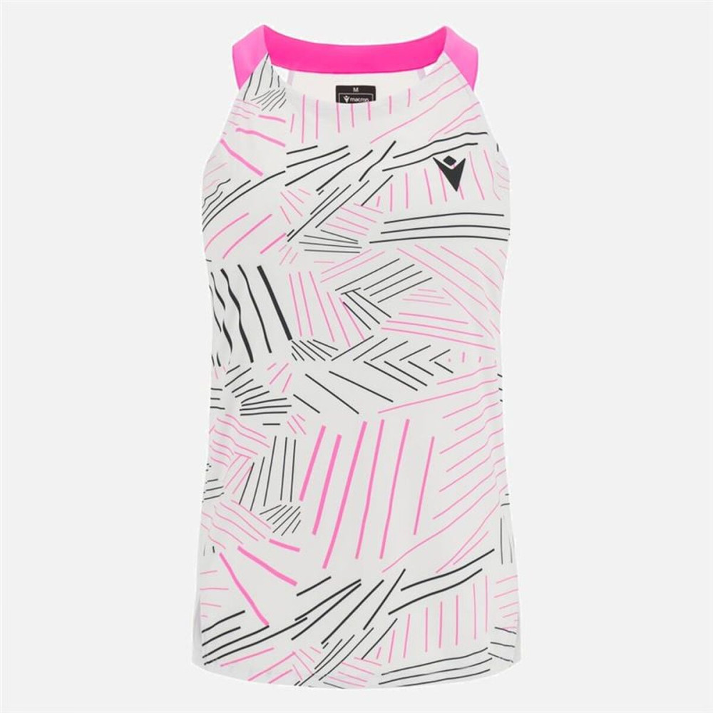 Women's Sleeveless T-shirt Macron Prime Cd  White Padel
