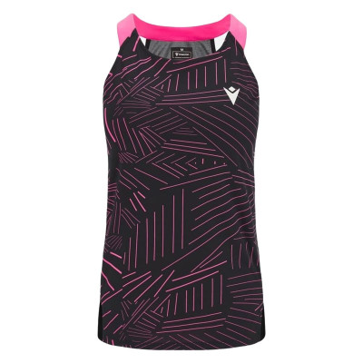 Women's Sleeveless T-shirt Macron Prime Cd  Black Padel
