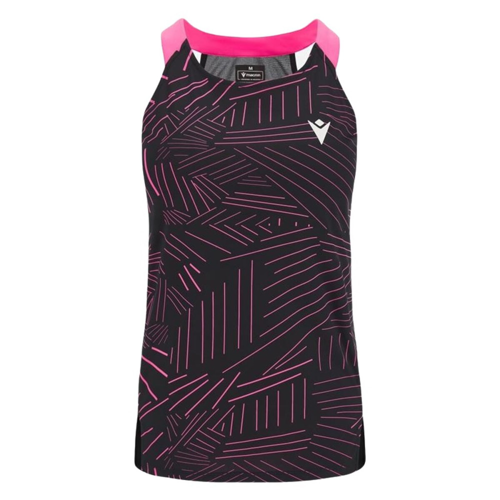 Women's Sleeveless T-shirt Macron Prime Cd  Black Padel