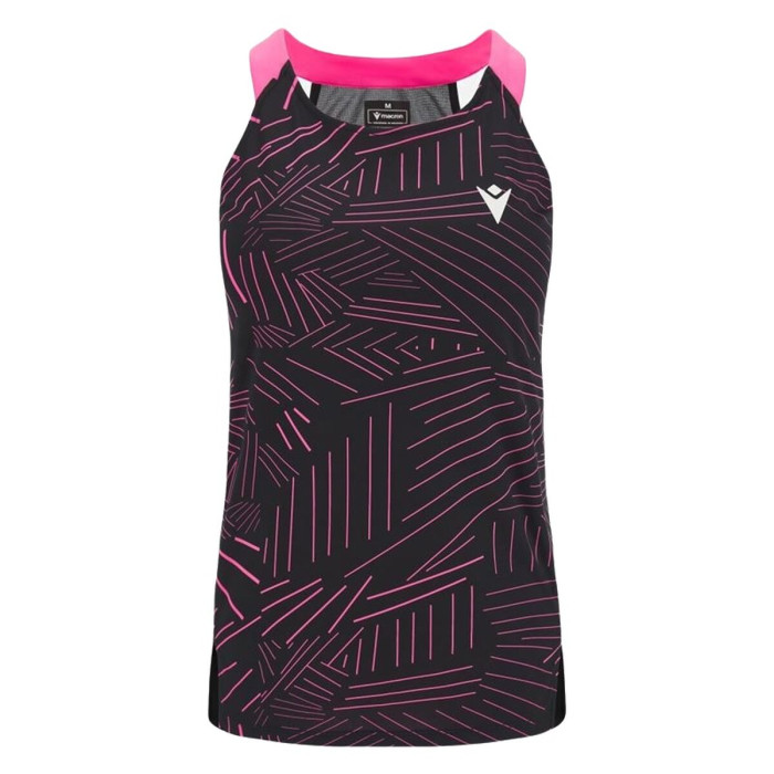 Women's Sleeveless T-shirt Macron Prime Cd  Black Padel