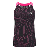 Women's Sleeveless T-shirt Macron Prime Cd  Black Padel