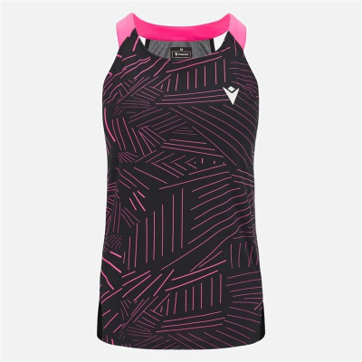 Women's Sleeveless T-shirt Macron Prime Cd  Black Padel