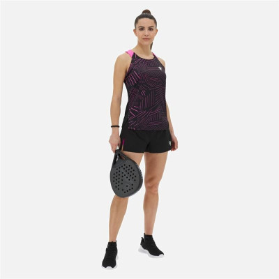 Women's Sleeveless T-shirt Macron Prime Cd  Black Padel