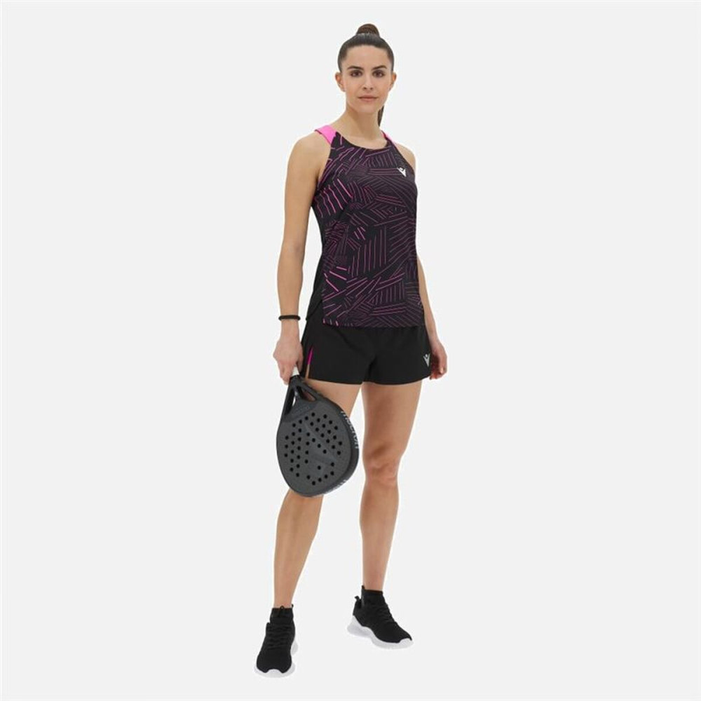 Women's Sleeveless T-shirt Macron Prime Cd  Black Padel