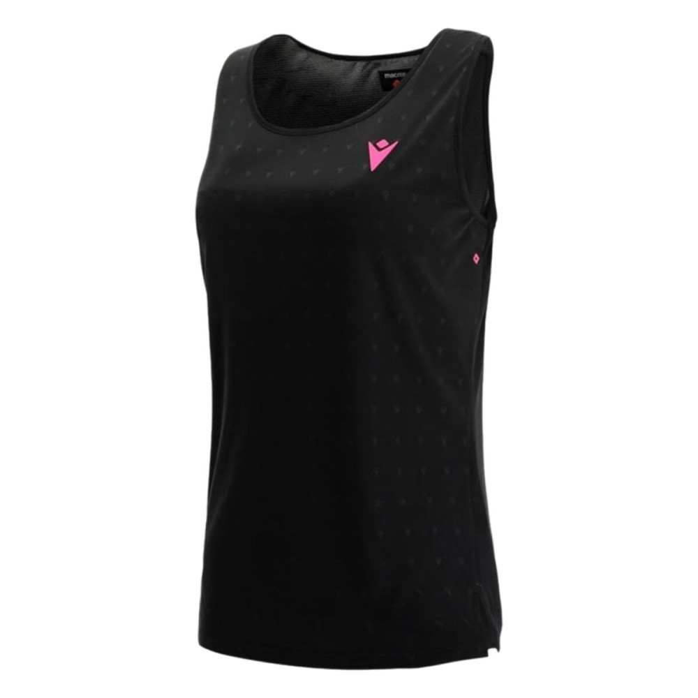 Women's Sleeveless T-shirt Macron  Start Cb Black Padel