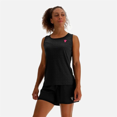 Women's Sleeveless T-shirt Macron  Start Cb Black Padel