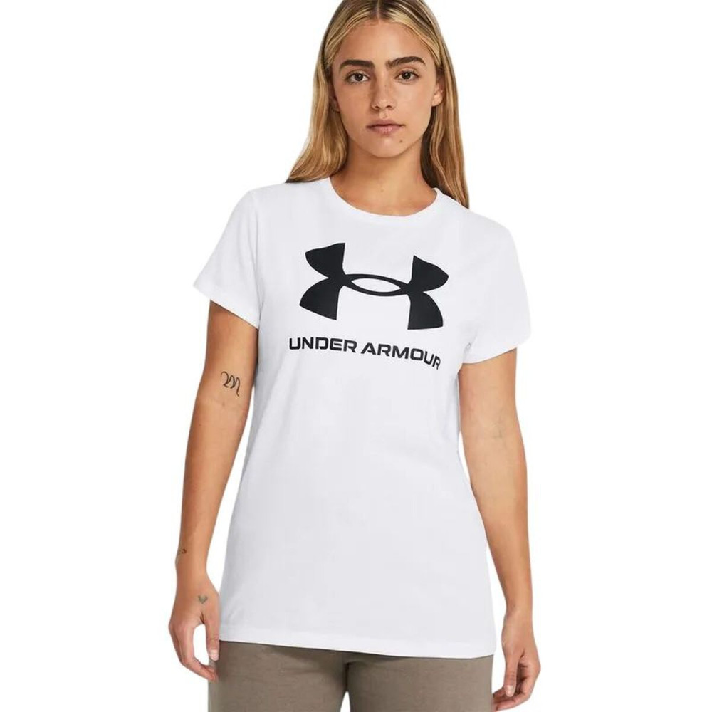 Women’s Short Sleeve T-Shirt Under Armour UA Sportstyle Logo White