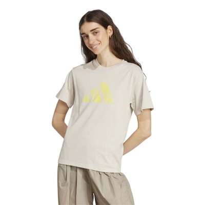 Women’s Short Sleeve T-Shirt Adidas Beige
