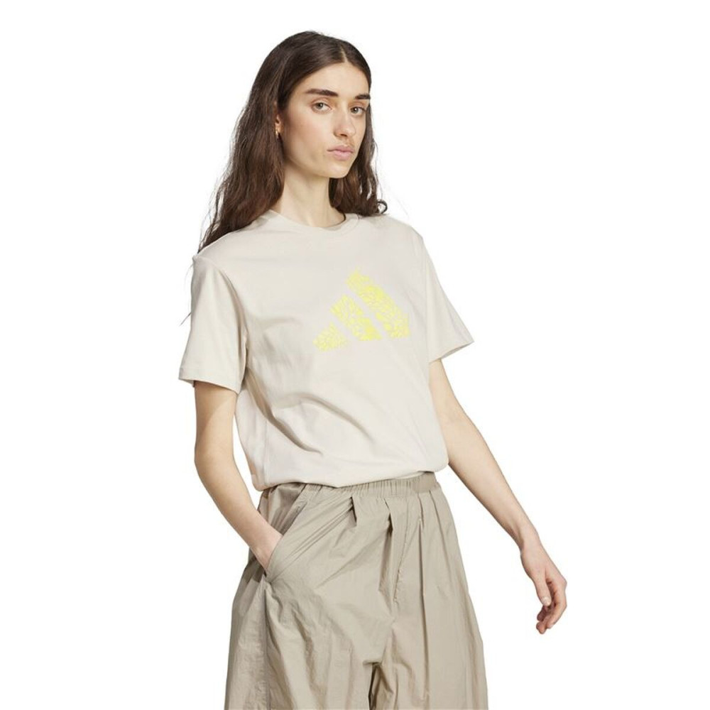 Women’s Short Sleeve T-Shirt Adidas Beige