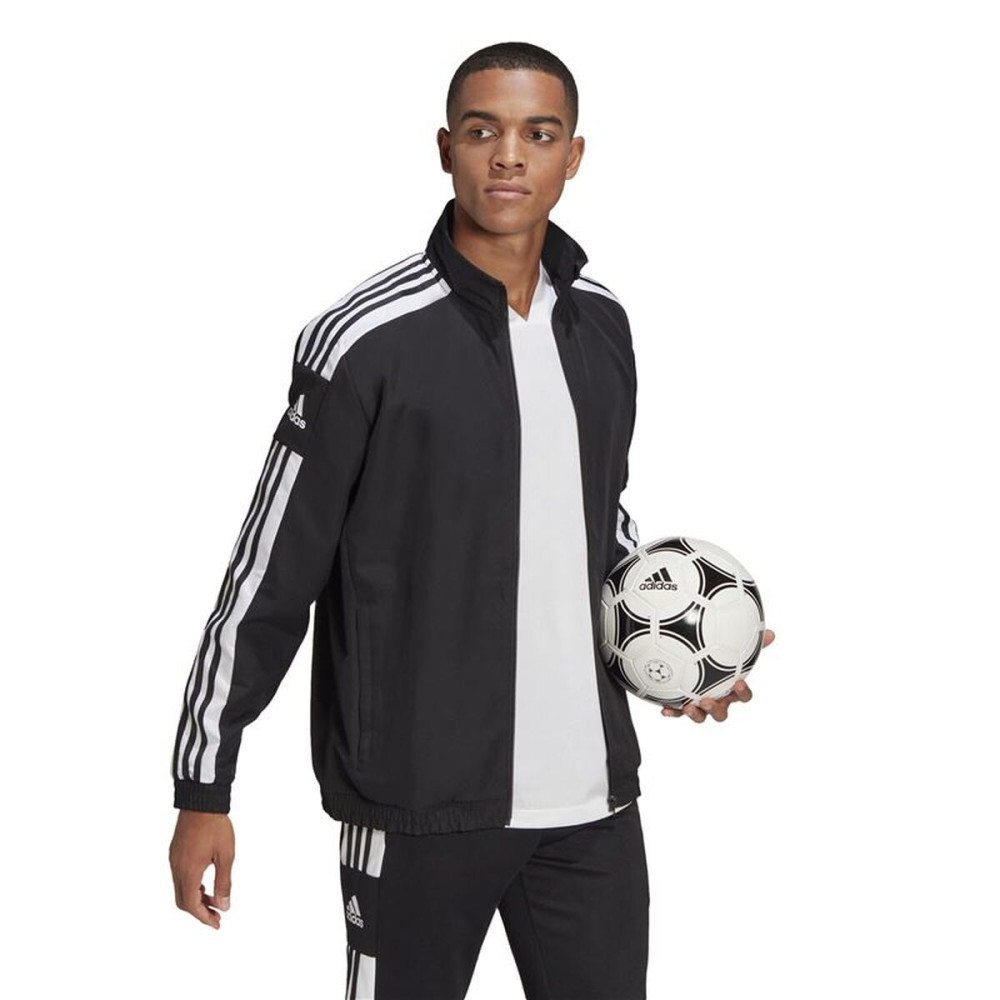 Men's Sports Jacket Adidas Sq21 Black Football