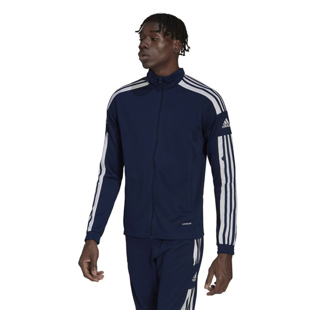 Men's Sports Jacket Adidas Sq21 Tr Blue Football