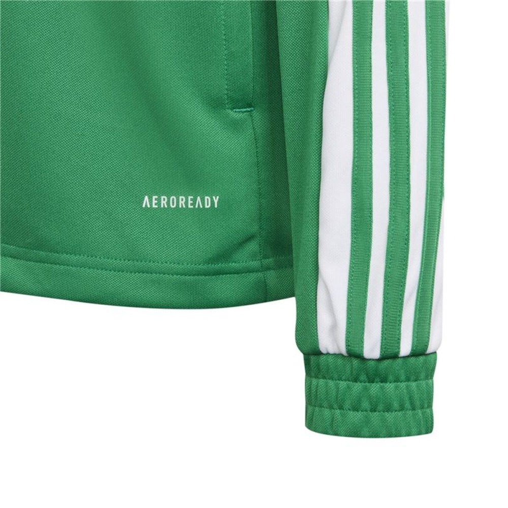 Children's Sports Jacket Adidas Sq21 Tr Y Green Football