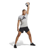 Short-sleeve Sports T-shirt Adidas Essentials Tr-Es Fr Logo Light grey