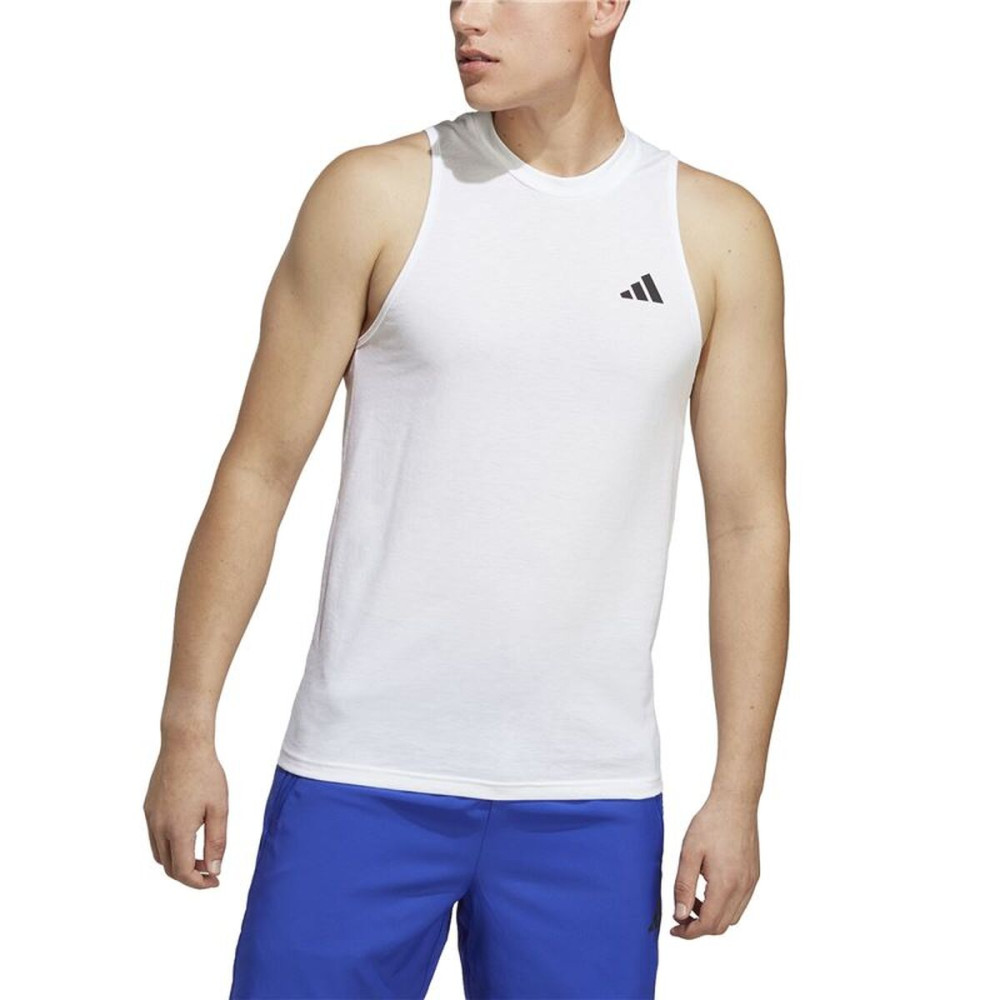 Men's Sleeveless T-shirt Adidas Training Essentials White