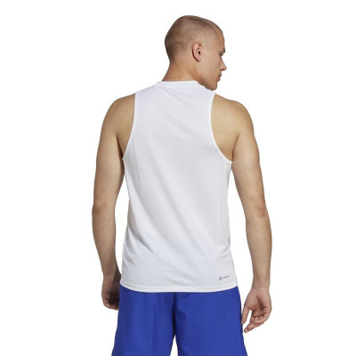 Men's Sleeveless T-shirt Adidas Training Essentials White