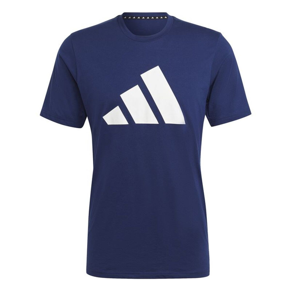 Men’s Short Sleeve T-Shirt Adidas Training Essentials Feel Ready Dark blue
