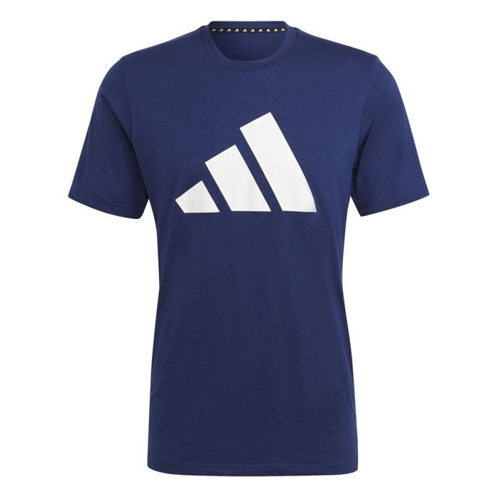 Men’s Short Sleeve T-Shirt Adidas Training Essentials Feel Ready Dark blue
