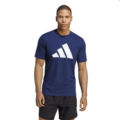 Men’s Short Sleeve T-Shirt Adidas Training Essentials Feel Ready Dark blue