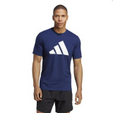 Men’s Short Sleeve T-Shirt Adidas Training Essentials Feel Ready Dark blue