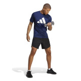Men’s Short Sleeve T-Shirt Adidas Training Essentials Feel Ready Dark blue