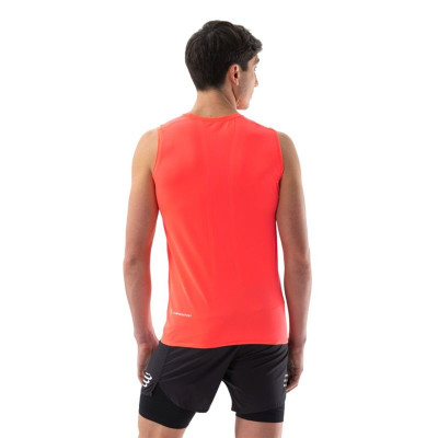 Men's Sleeveless T-shirt Compressport Trail Racing Salmon
