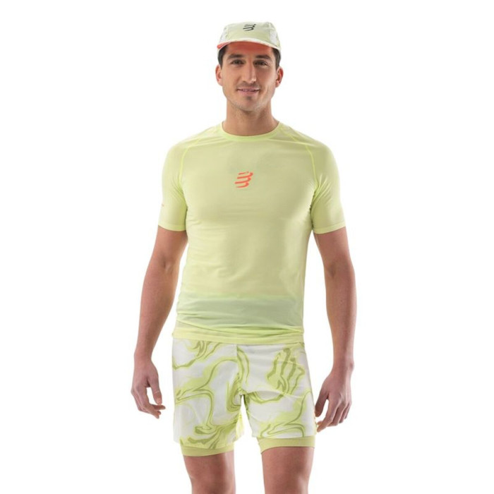 Men’s Short Sleeve T-Shirt Compressport Trail Racing Ss Lemon