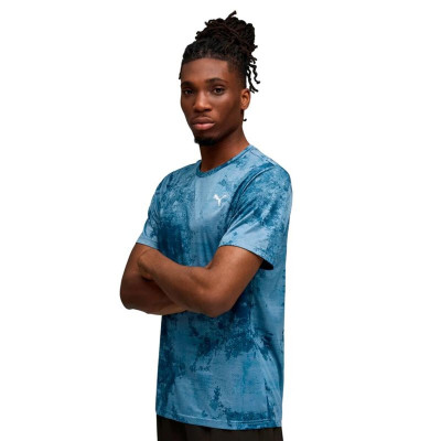 Men’s Short Sleeve T-Shirt Puma Essentialsentials Aop Black