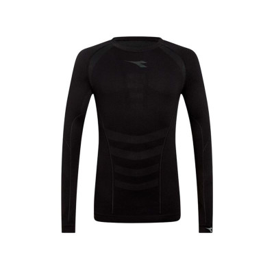 Men’s Long Sleeve T-Shirt Diadora Stratozero Black