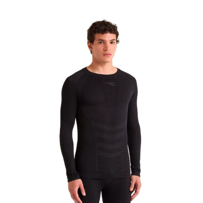 Men’s Long Sleeve T-Shirt Diadora Stratozero Black