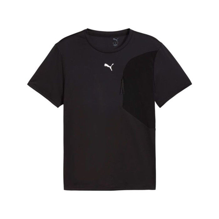 Men’s Short Sleeve T-Shirt Puma M Flex Pocket Black