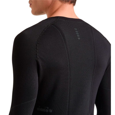 Men’s Long Sleeve T-Shirt Diadora Stratozero Black