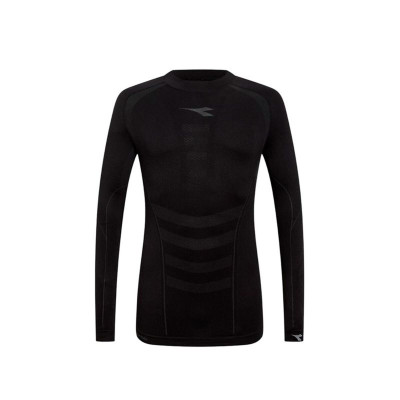 Men’s Long Sleeve T-Shirt Diadora Stratozero Black