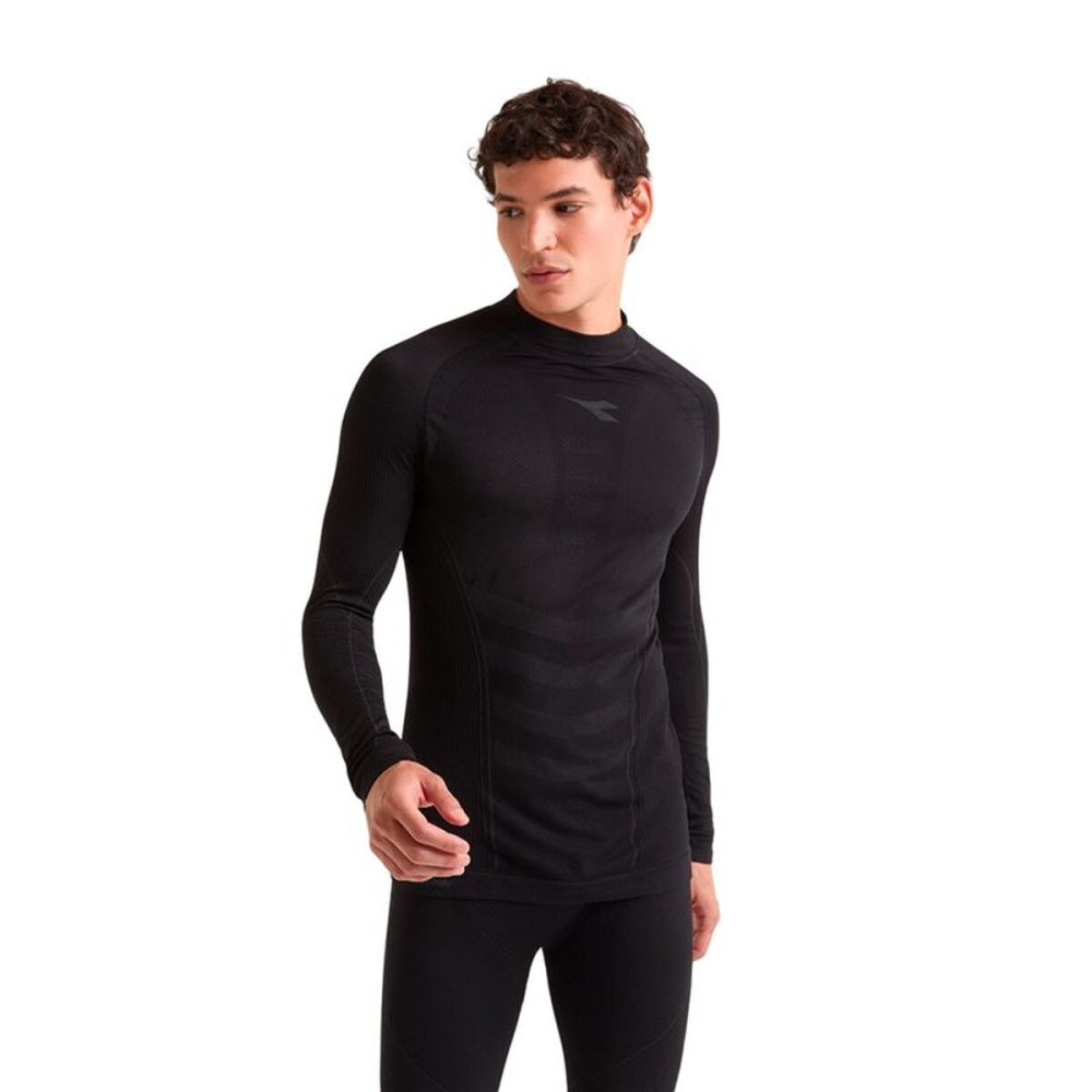 Men’s Long Sleeve T-Shirt Diadora Stratozero Black