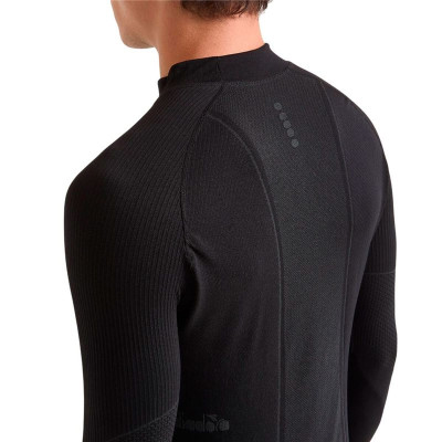 Men’s Long Sleeve T-Shirt Diadora Stratozero Black