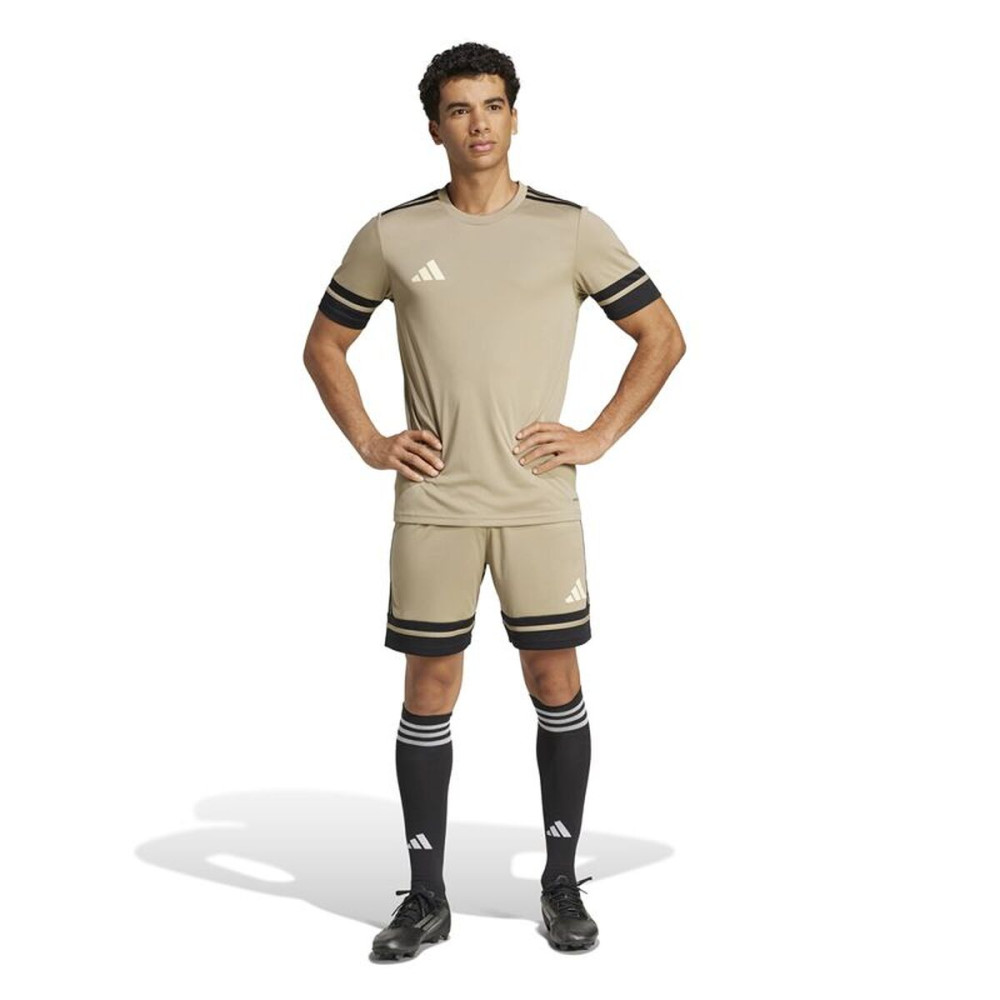 Men's Short-sleeved Football Shirt Adidas Squadra25 Jsy Beige